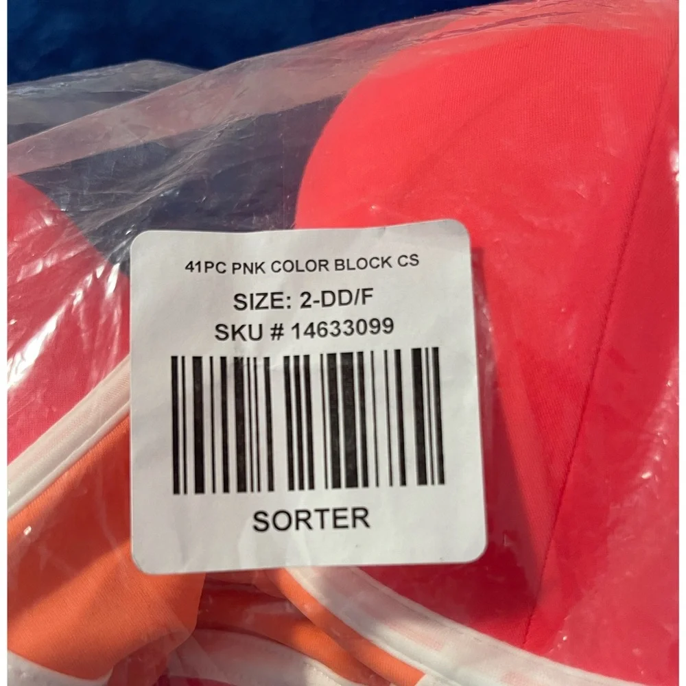 Torrid Underwire Pink Color Block One-Piece Swimsuit NWT SZ 1 DD-DDD/2DD-F - Picture 11 of 14